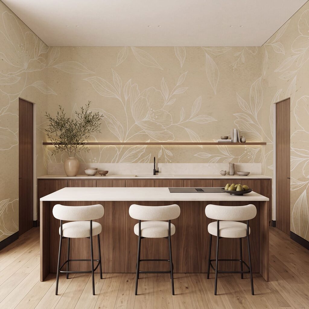 Fein gezeichnete Blüten — Interieur 4