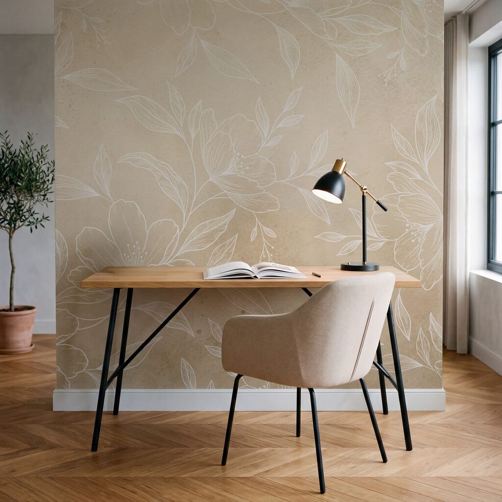 Fein gezeichnete Blüten — Interieur 6