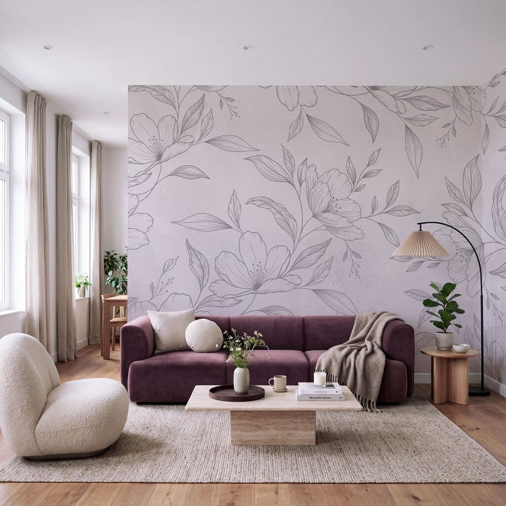 Fein gezeichnete Blüten — Interieur 2