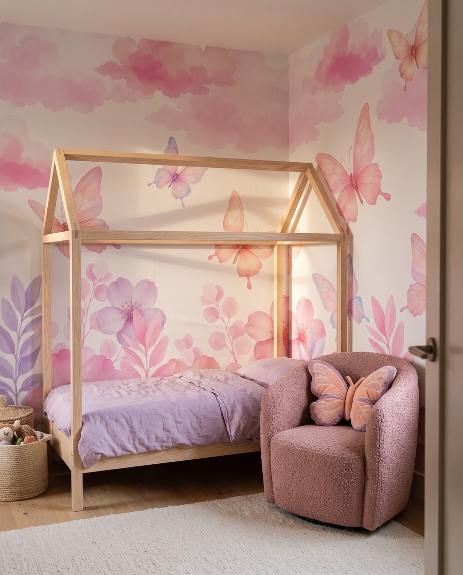 Schmetterlinge über Blüten — Interieur 4