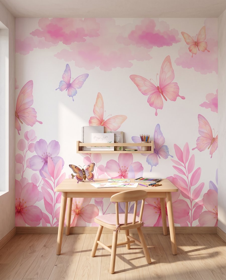 Schmetterlinge über Blüten — Interieur 5