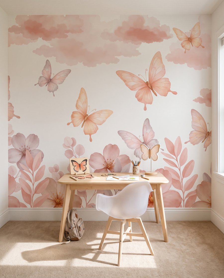 Schmetterlinge über Blüten — Interieur 3