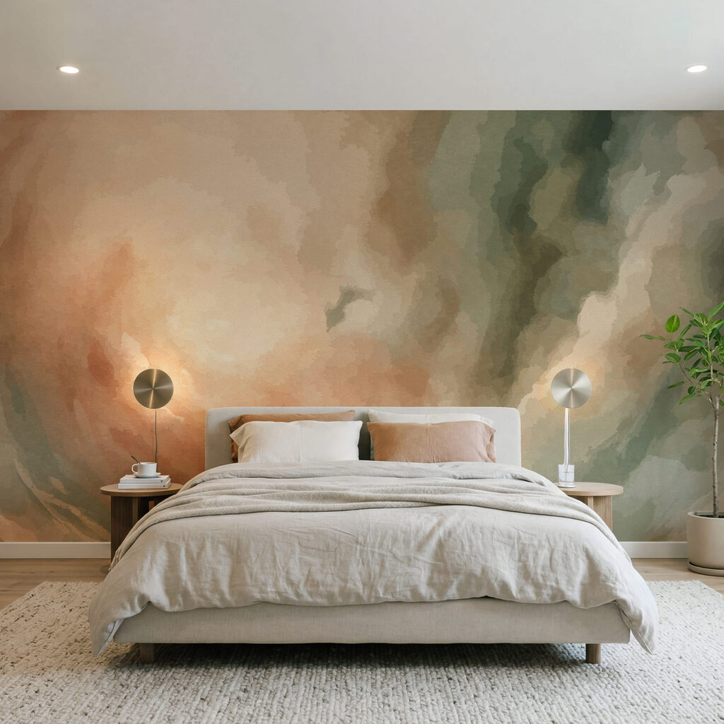 Wolkenwirbel zum Licht in einem Interieur