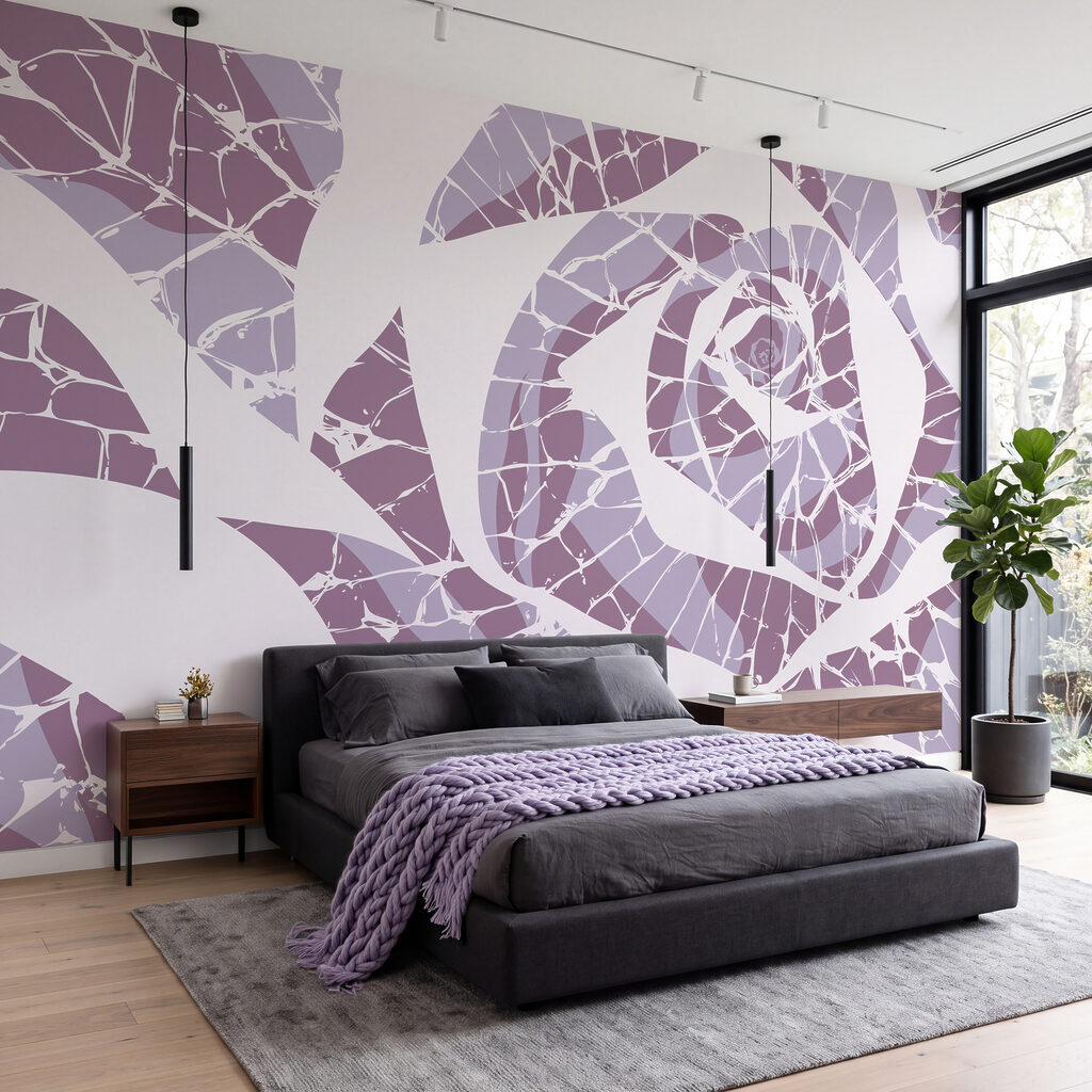 Rose aus Farbsplittern — Interieur 1