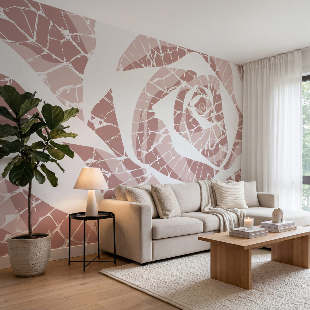 Rose aus Farbsplittern — Interieur 1