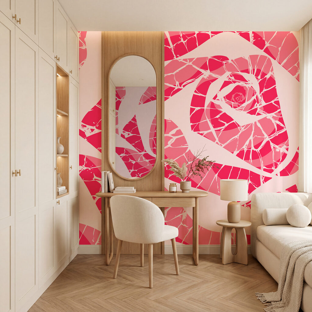 Rose aus Farbsplittern — Interieur 2