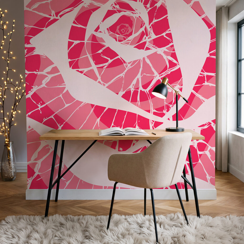 Rose aus Farbsplittern — Interieur 1