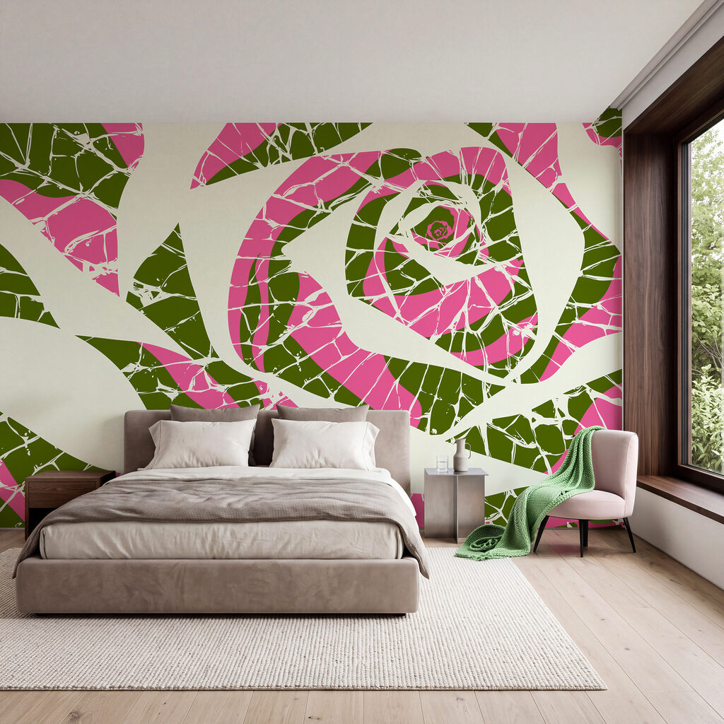 Rose aus Farbsplittern — Interieur 2