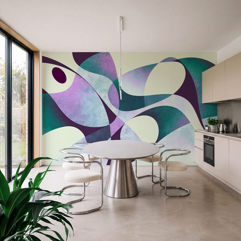 Ineinanderfließende Formen — Interieur 1