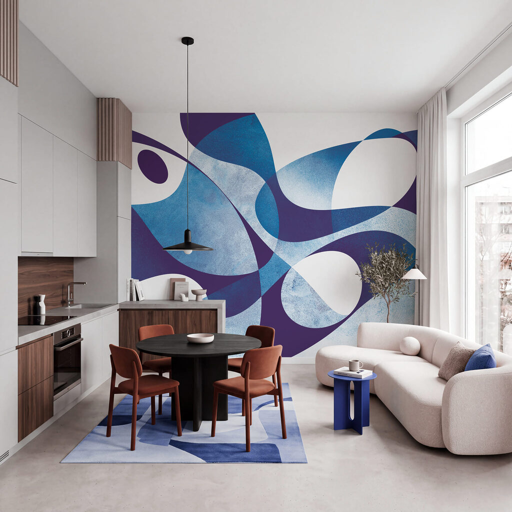 Ineinanderfließende Formen — Interieur 1
