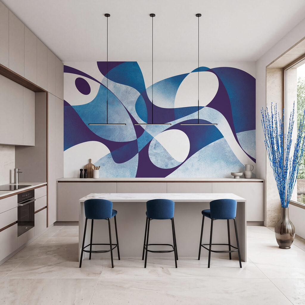 Ineinanderfließende Formen — Interieur 2