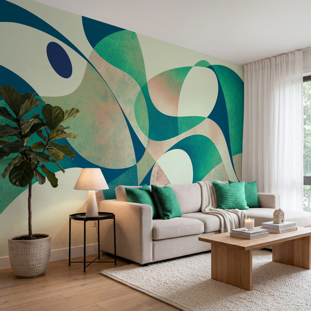 Ineinanderfließende Formen — Interieur 1