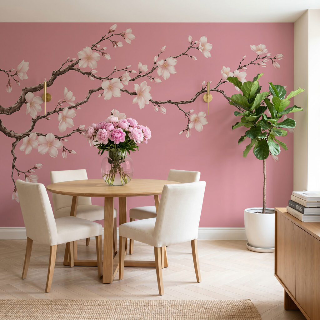 Blüten am Zweig in einem Interieur