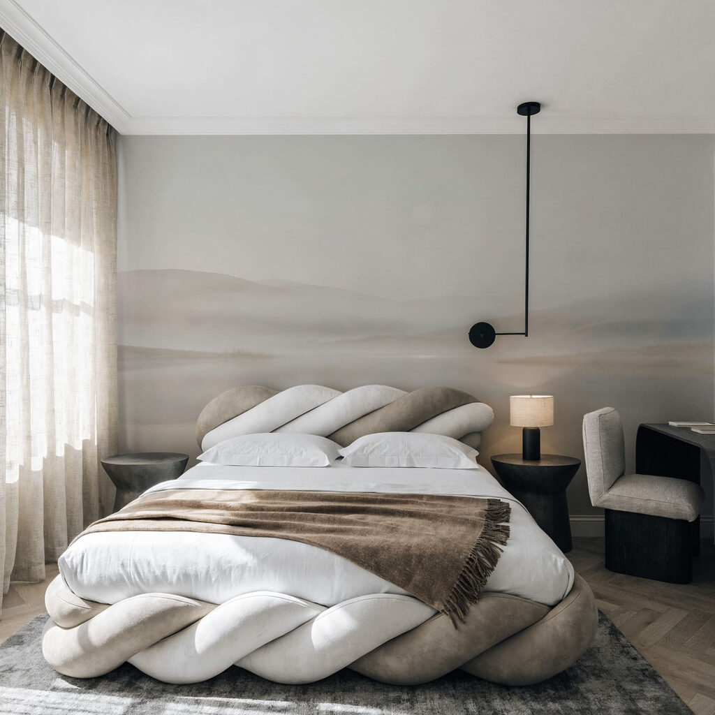 Langsam verblassende Ufer in einem Interieur