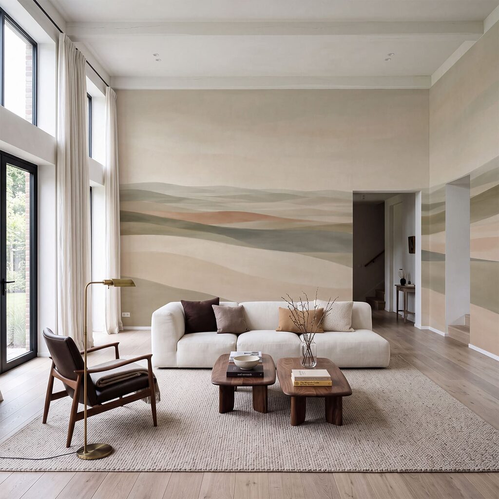 Ferne Felder in Farbschichten — Interieur 2
