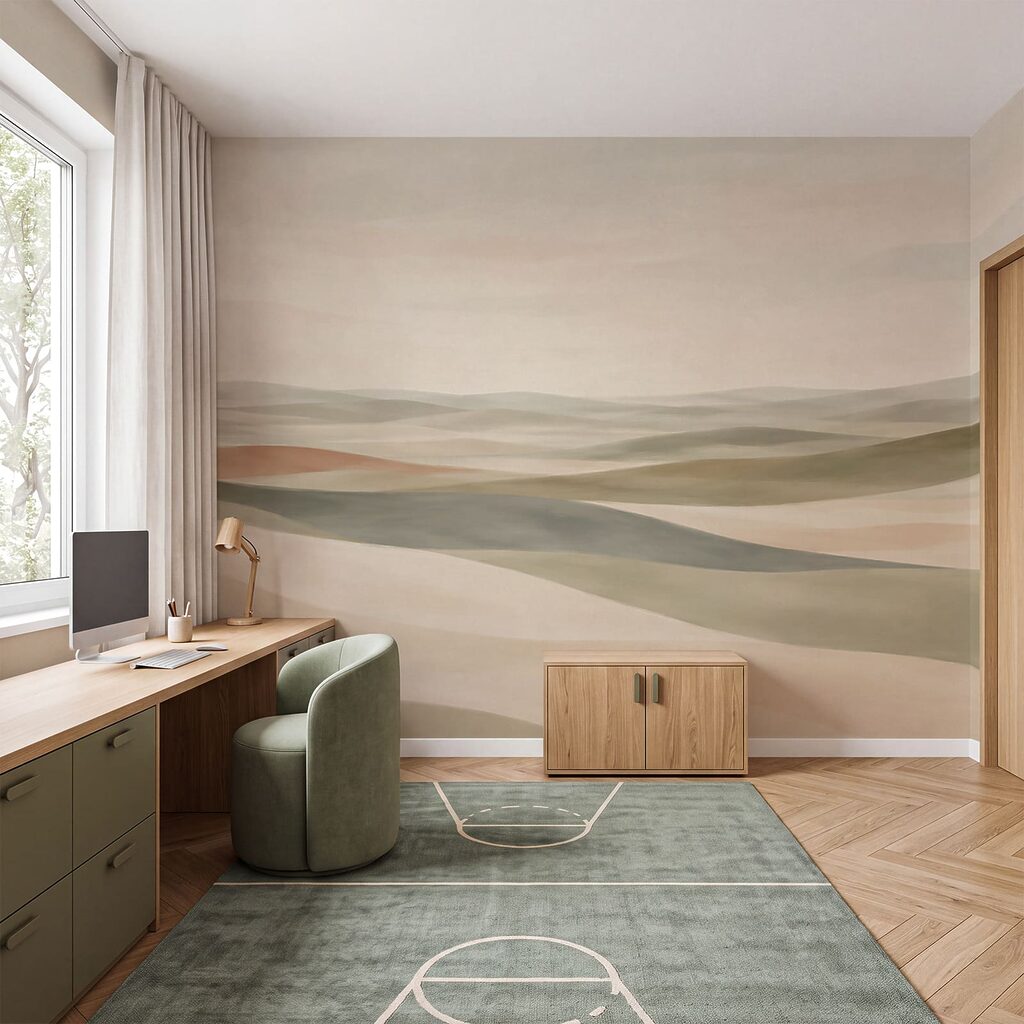 Ferne Felder in Farbschichten — Interieur 3
