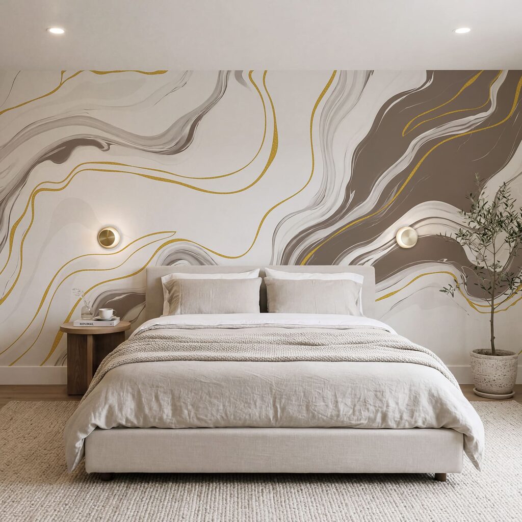 Goldlinien und fließende Adern — Interieur 1