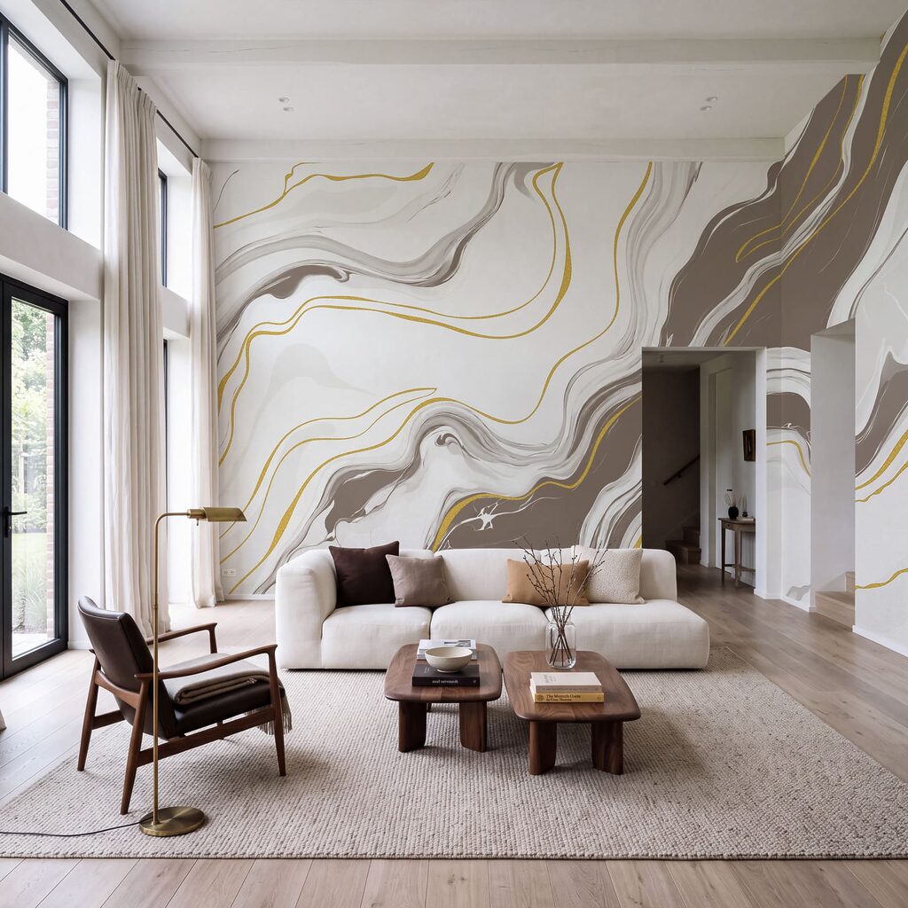 Goldlinien und fließende Adern — Interieur 2