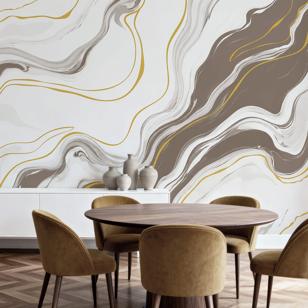 Goldlinien und fließende Adern — Interieur 4