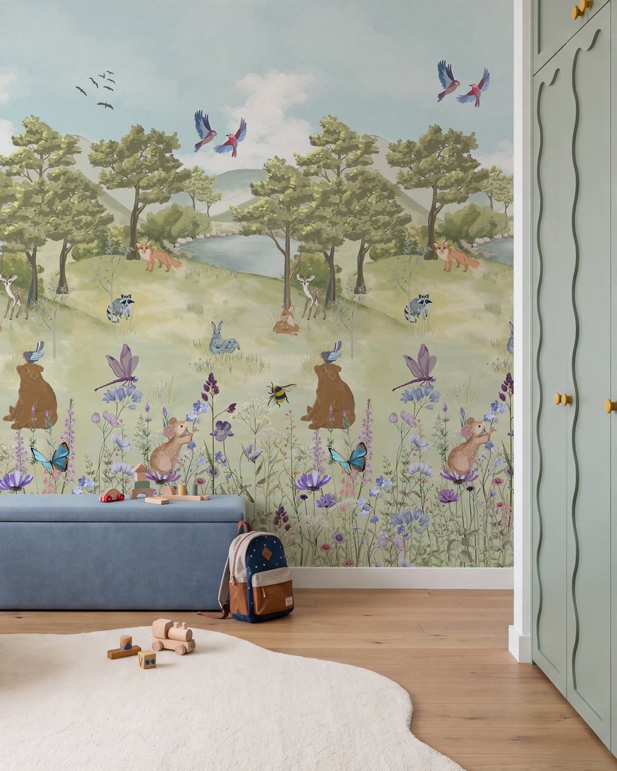 Waldfreunde zwischen Wiesenblumen — Interieur 3