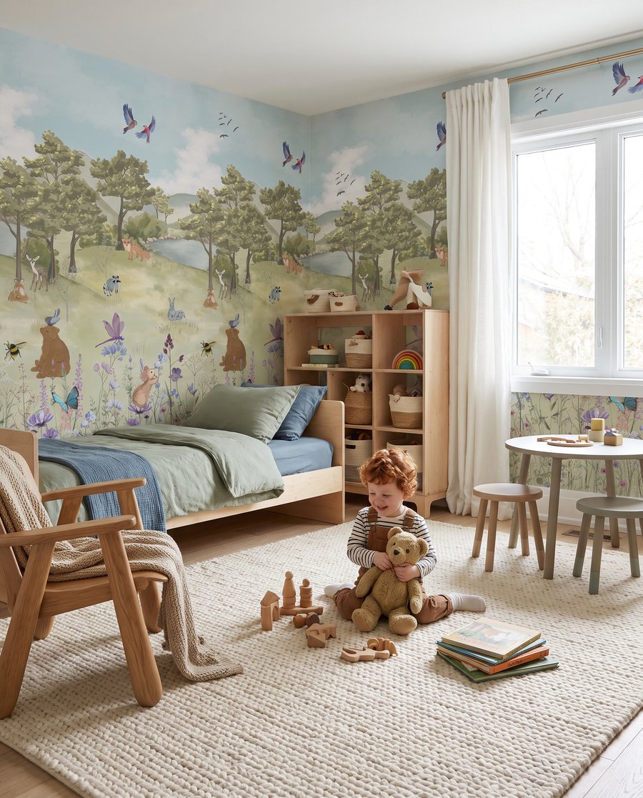 Waldfreunde zwischen Wiesenblumen — Interieur 5
