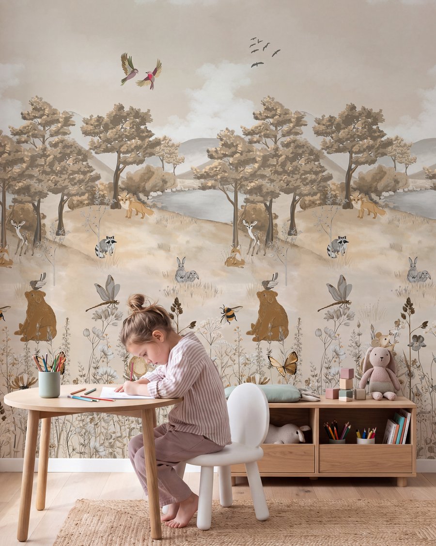 Waldfreunde in sanften Sandtönen — Interieur 2