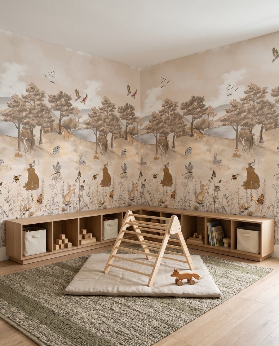 Waldfreunde in sanften Sandtönen — Interieur 3
