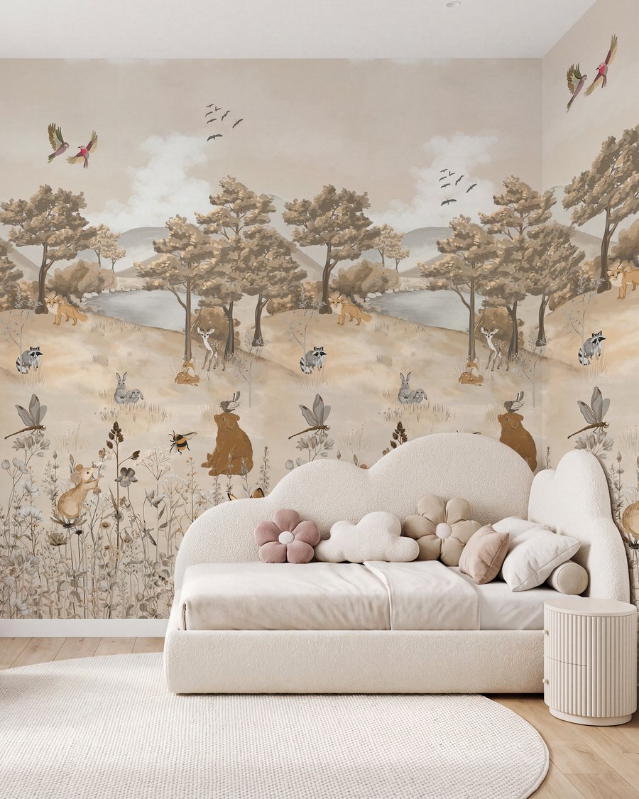 Waldfreunde in sanften Sandtönen — Interieur 7