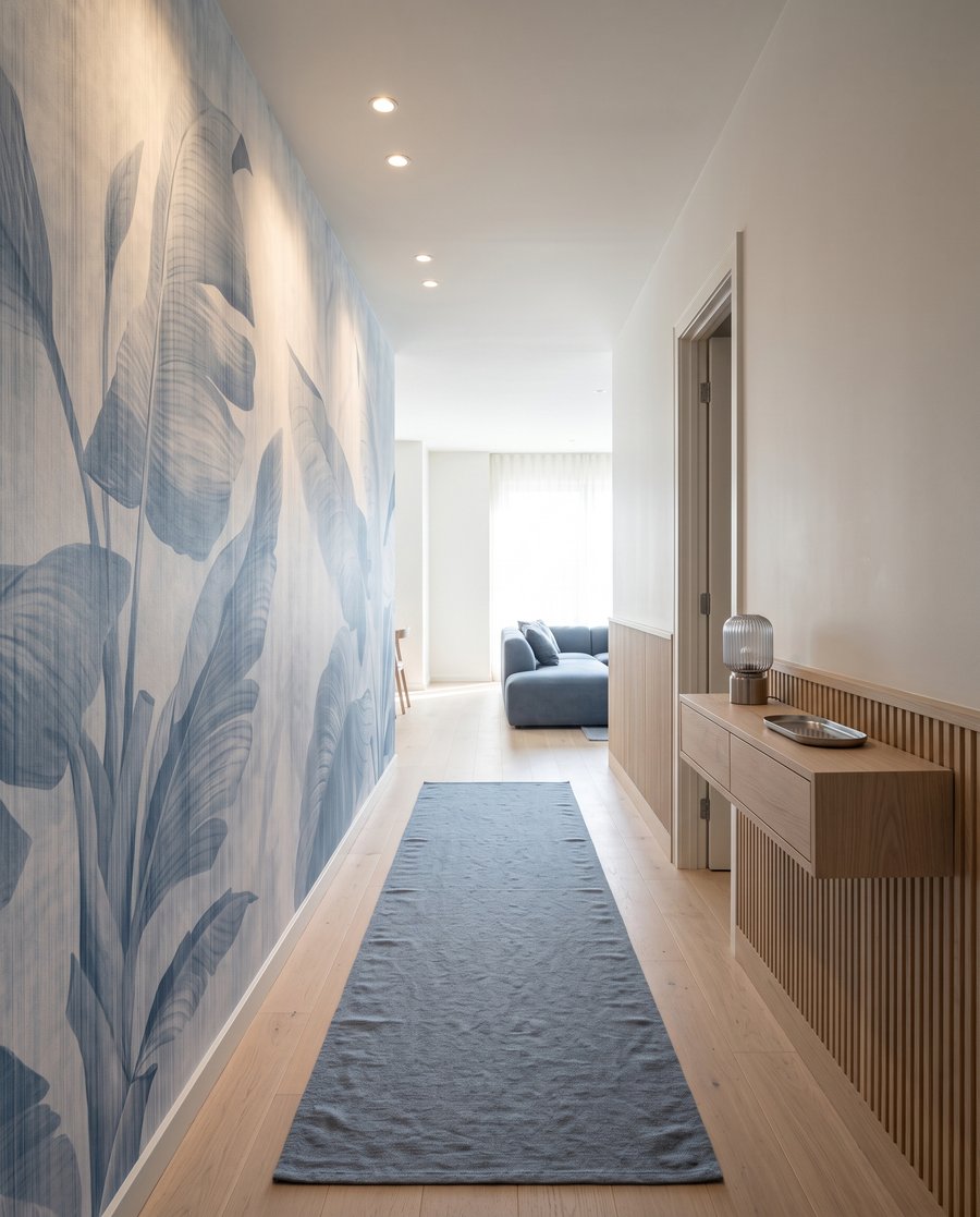 Blattschatten auf verwittertem Weiß — Interieur 4