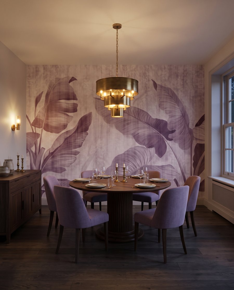 Blattschatten auf verwittertem Weiß — Interieur 5