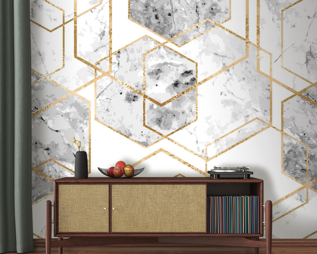 Sechsecke auf Marmor — Interieur 1