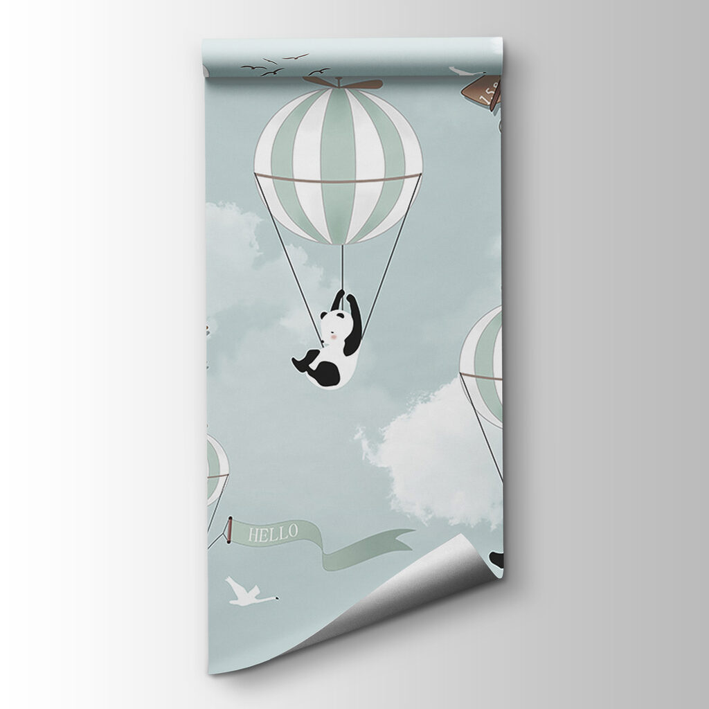 Pandas im Heißluftballon — Produktansicht