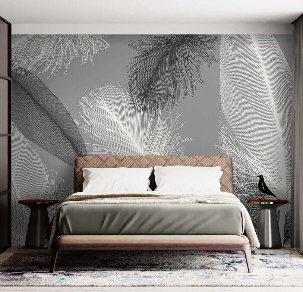 Zarte Federn, monochrom — Interieur 2
