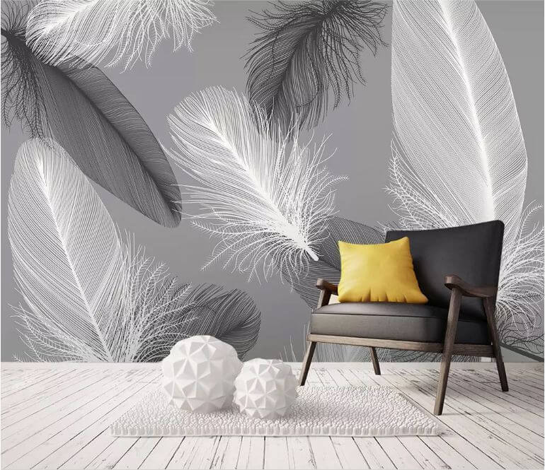 Zarte Federn, monochrom — Interieur 1