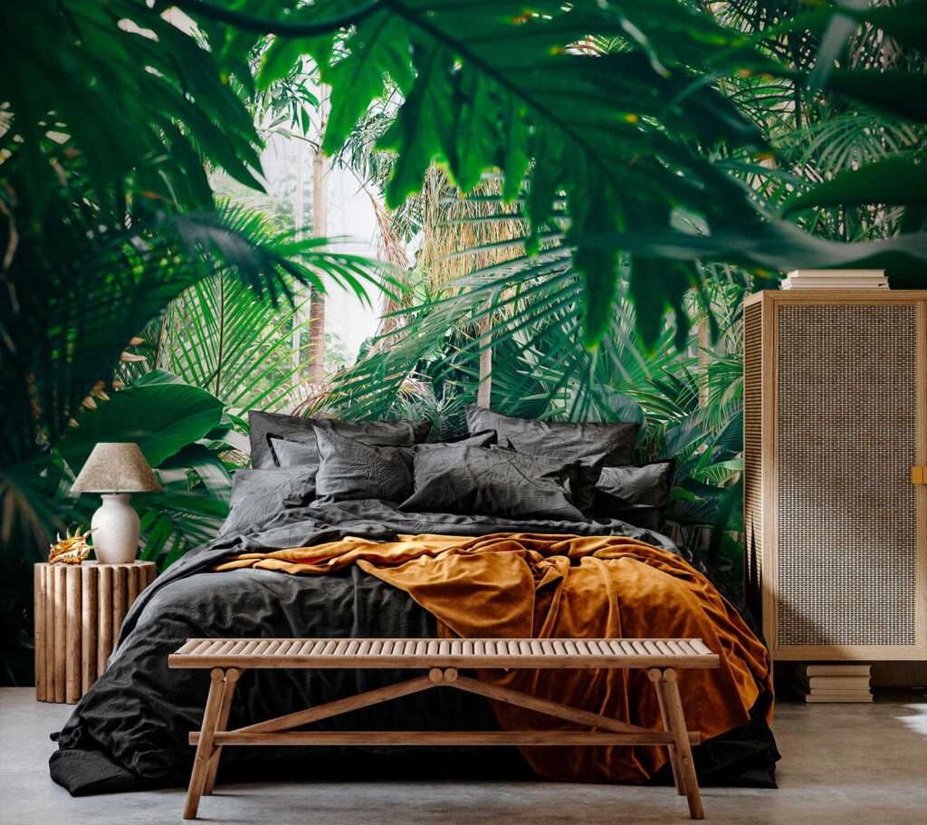 Grüne Palmblätter — Interieur 4