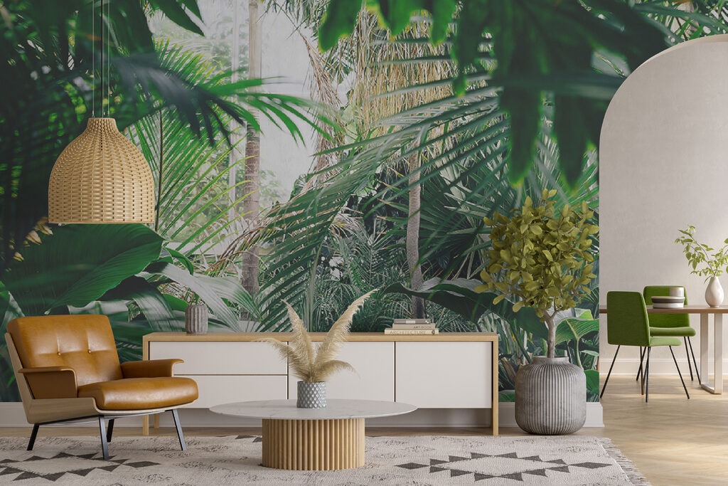 Grüne Palmblätter — Interieur 11