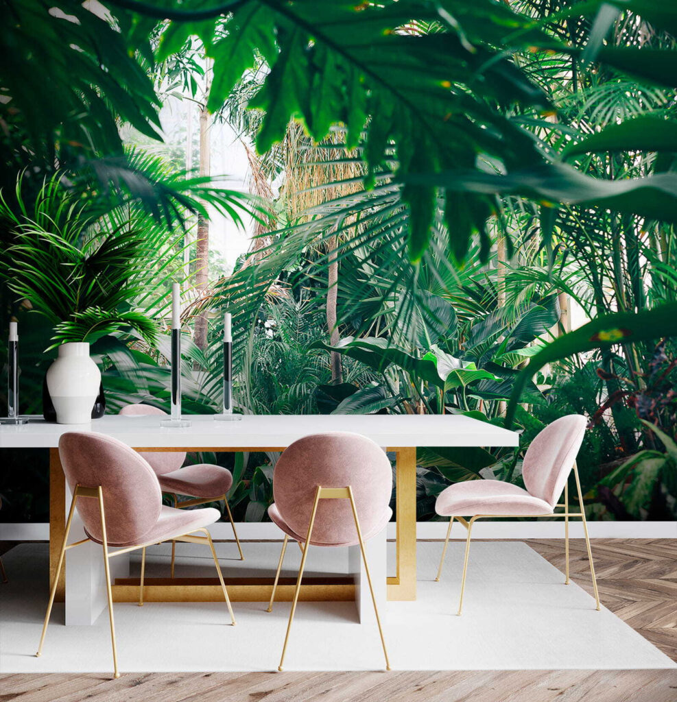 Grüne Palmblätter — Interieur 8