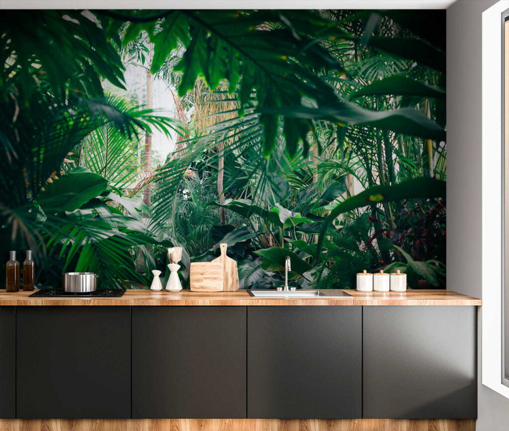 Grüne Palmblätter — Interieur 10