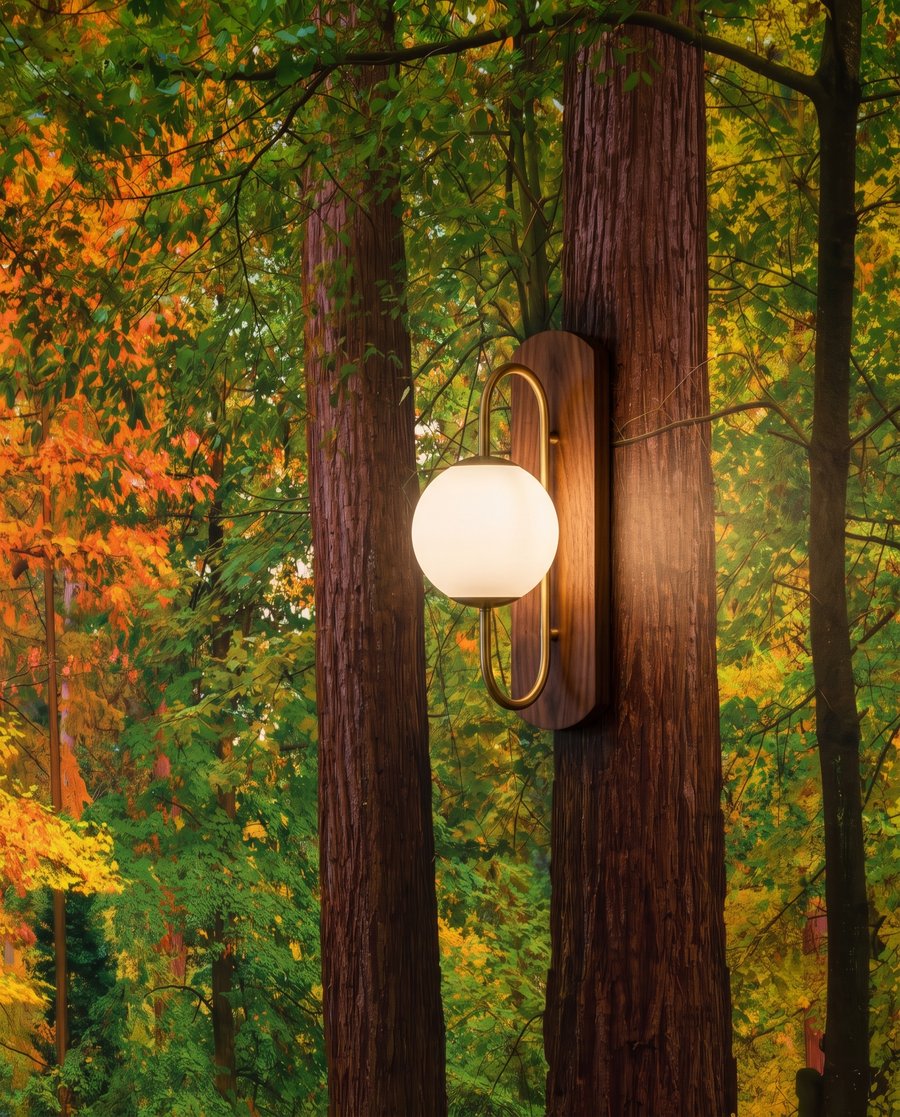 Wegbiegung im Herbstlicht — Detail