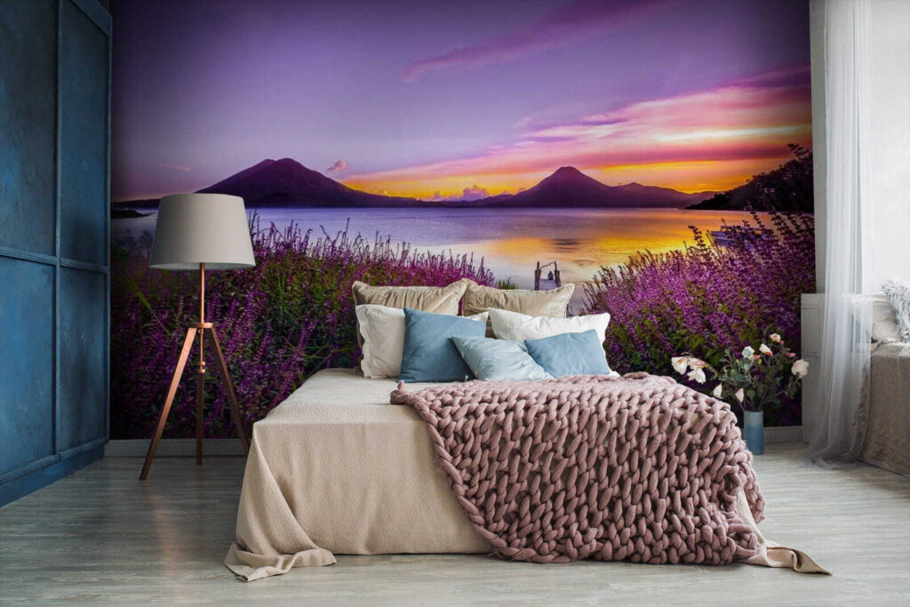 Pfad zwischen violetten Blumen — Interieur 2
