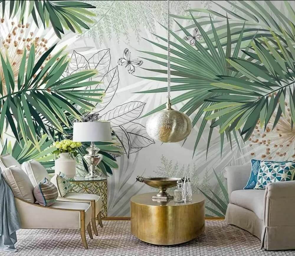 Zartes tropisches Blattwerk — Interieur 1