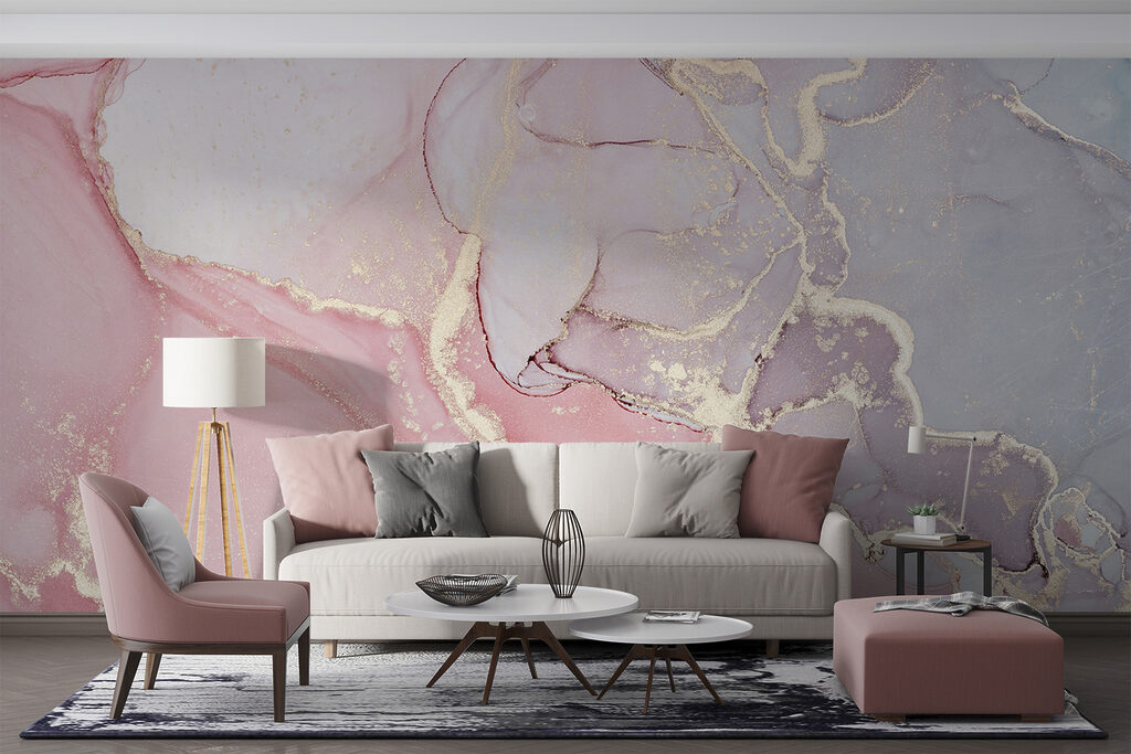 Pastellflächen mit Goldadern — Interieur 2
