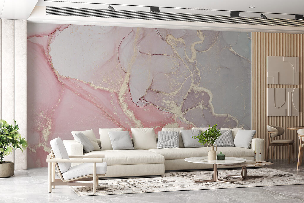 Pastellflächen mit Goldadern — Interieur 4