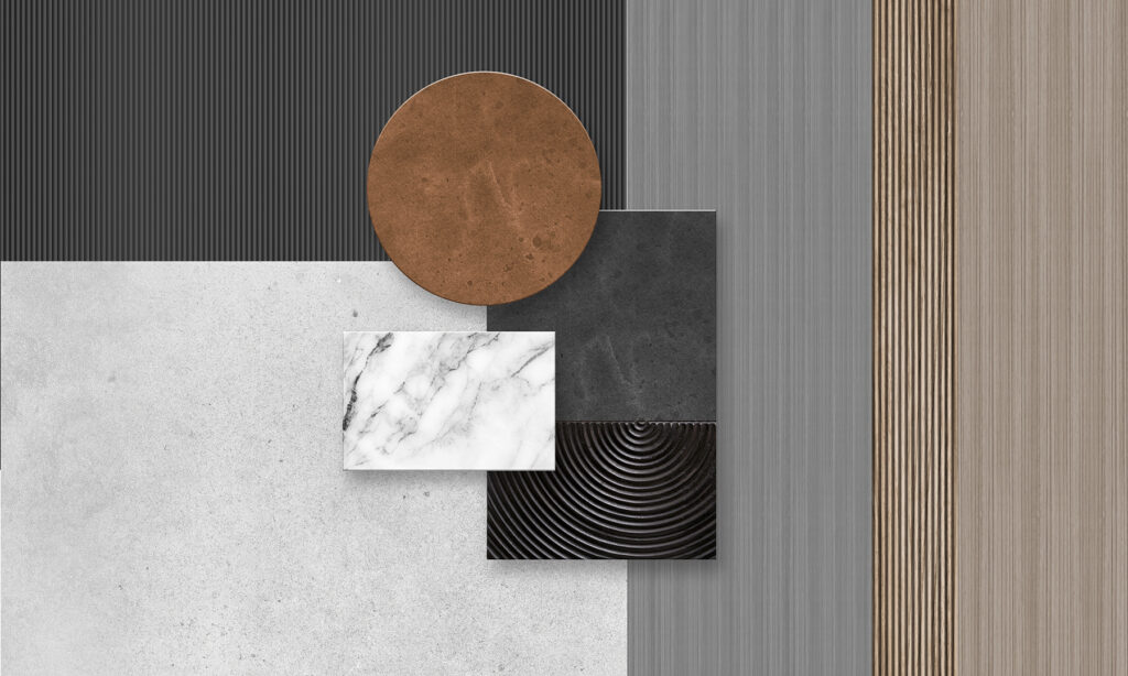 Spiel geometrischer Formen — ganzes Design