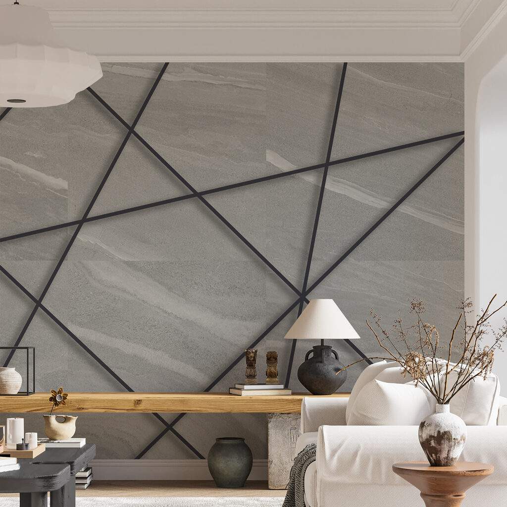 Schwarze Linien auf Grau — Interieur 10