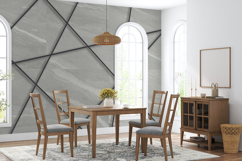 Schwarze Linien auf Grau — Interieur 11