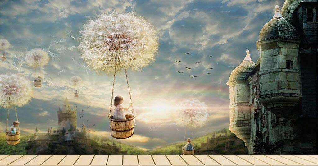 Flug mit der Pusteblume — Interieur 1