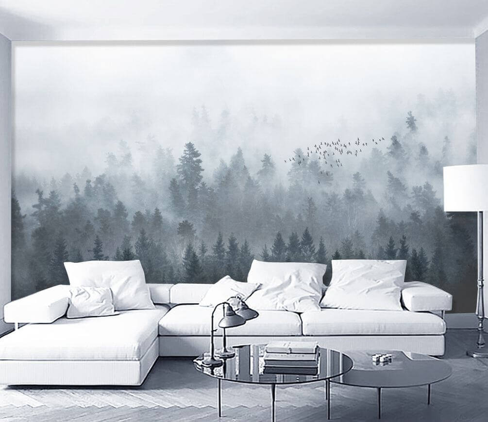 Nadelbäume im Nebel — Interieur 1