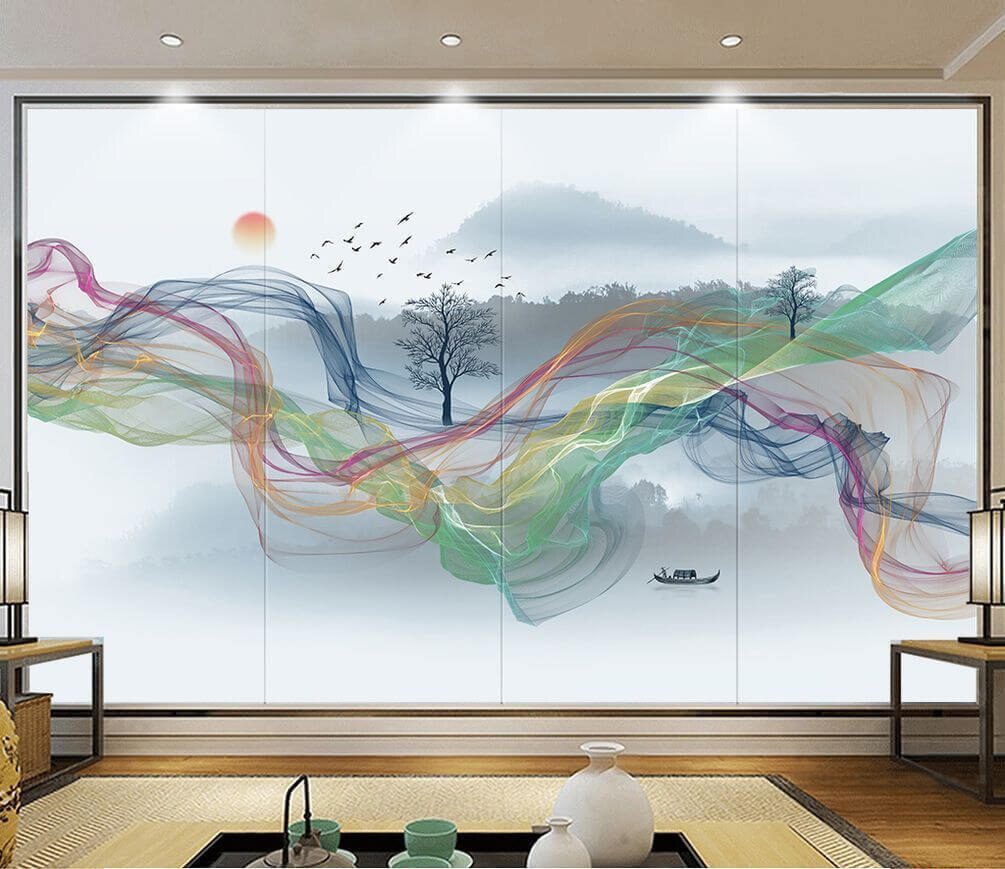 Bunte Wellen am Himmel — Interieur 1
