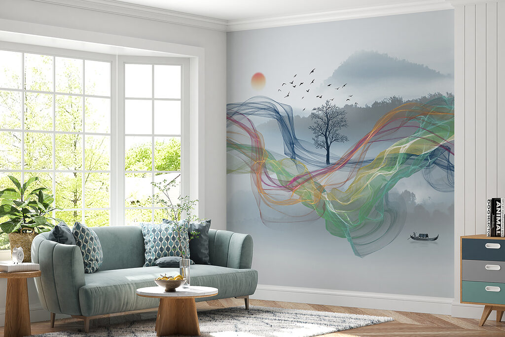 Bunte Wellen am Himmel — Interieur 3